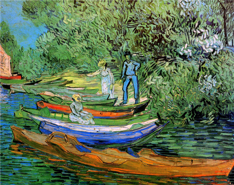 Bank Of The Oise At Auvers Van Gogh Oil Painting